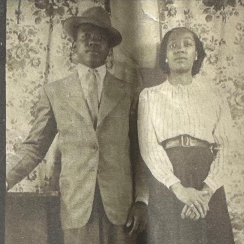 Huey Evans and Virginia Dare Whitehead Evans