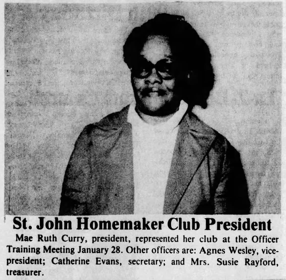 St_John_Homemaker_Club_President – Our Unique Stories