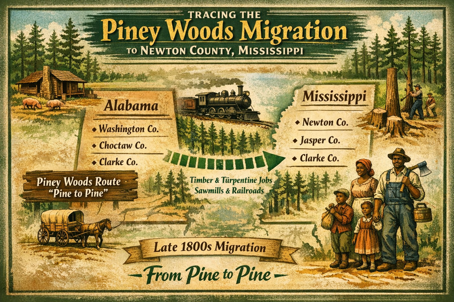 Stuck in the Black Belt? Why Your Newton County Ancestors Might Be Hiding in the Piney Woods